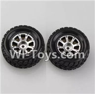 Wltoys K929 Parts-Left Wheel(2pcs),Wltoys K929 desert RC Truck Parts,1:18 rc car and rc racing car Parts